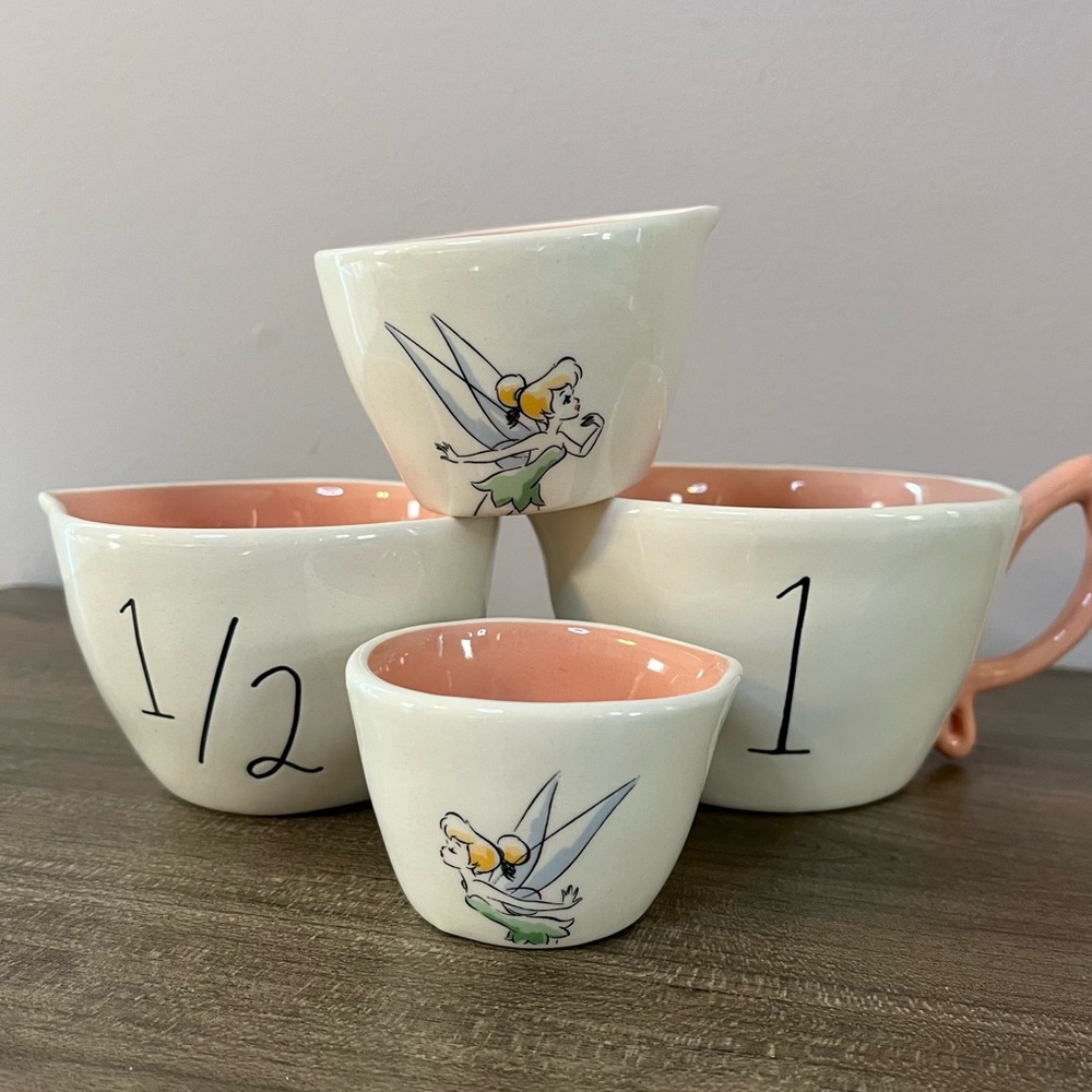 Rae Dunn x Disney Measuring Cup Set NWT Tinkerbell Farmhouse Kitchen Accessory